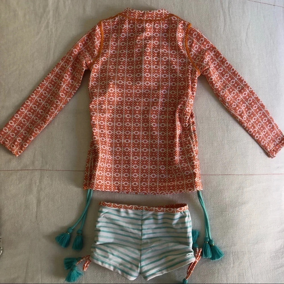 NWOT CABANA LIFE Turks and Caicos Rashguard and Shorts 2 Piece Set - Picture 6 of 8